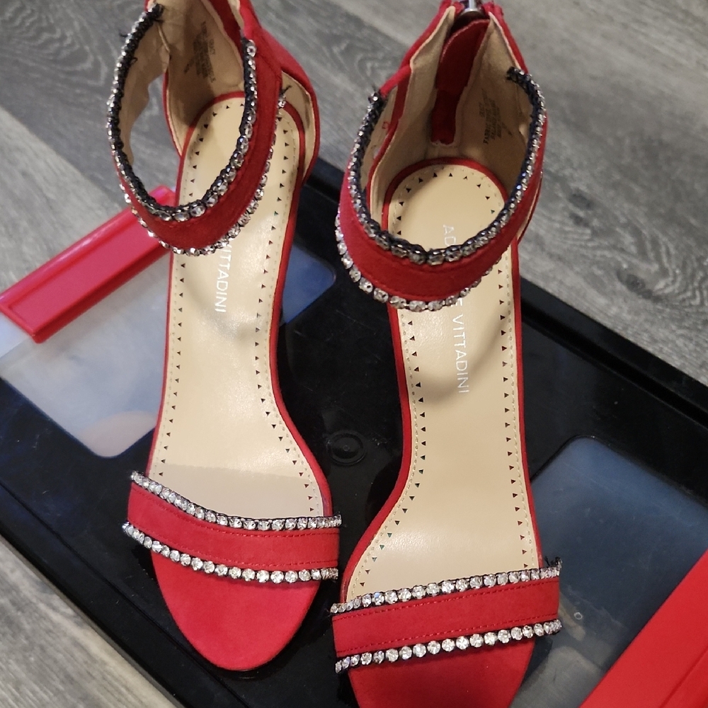 Adrienne Vittadini Red Women's Sandals